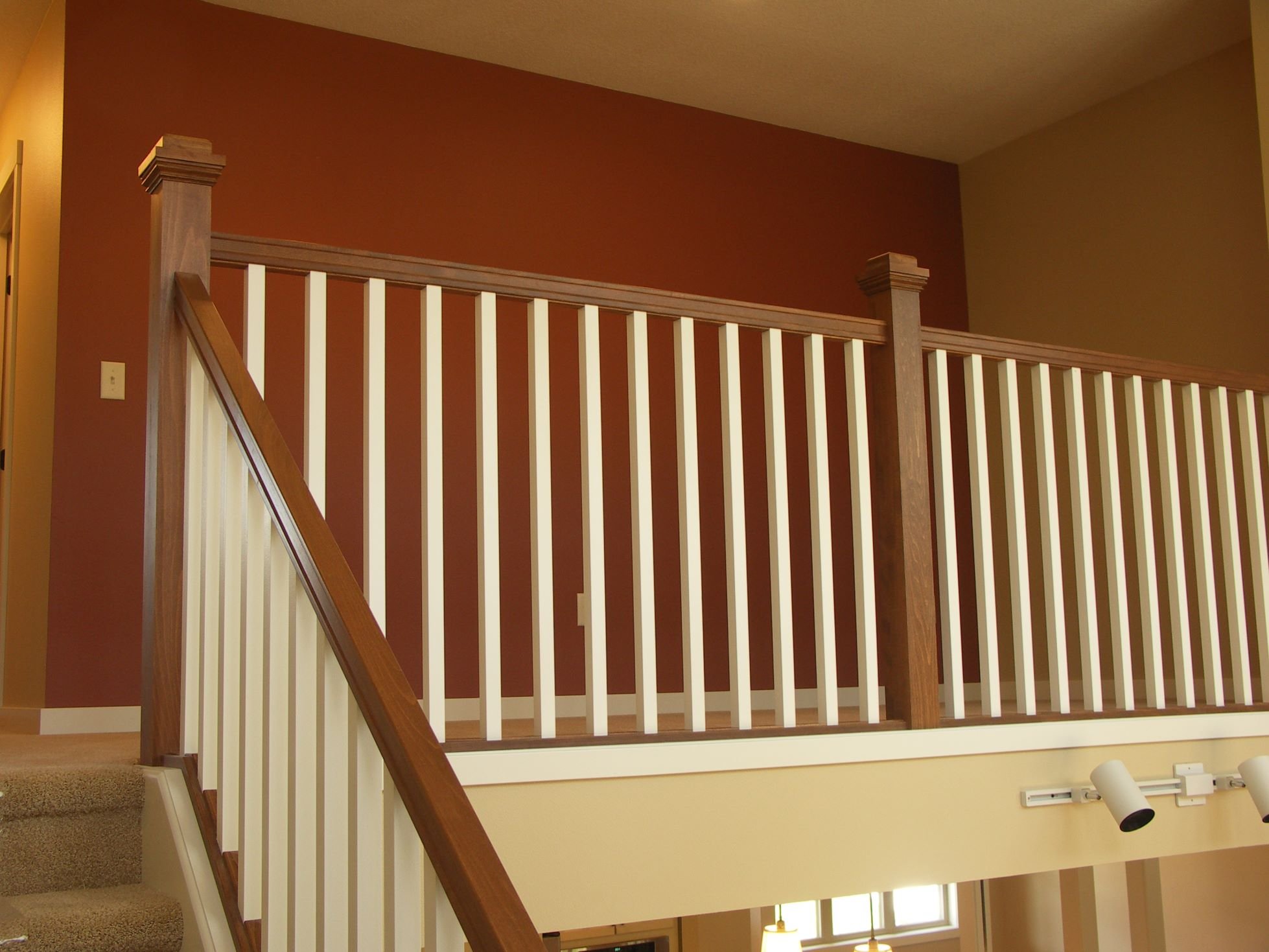 Wood & Painted Railing