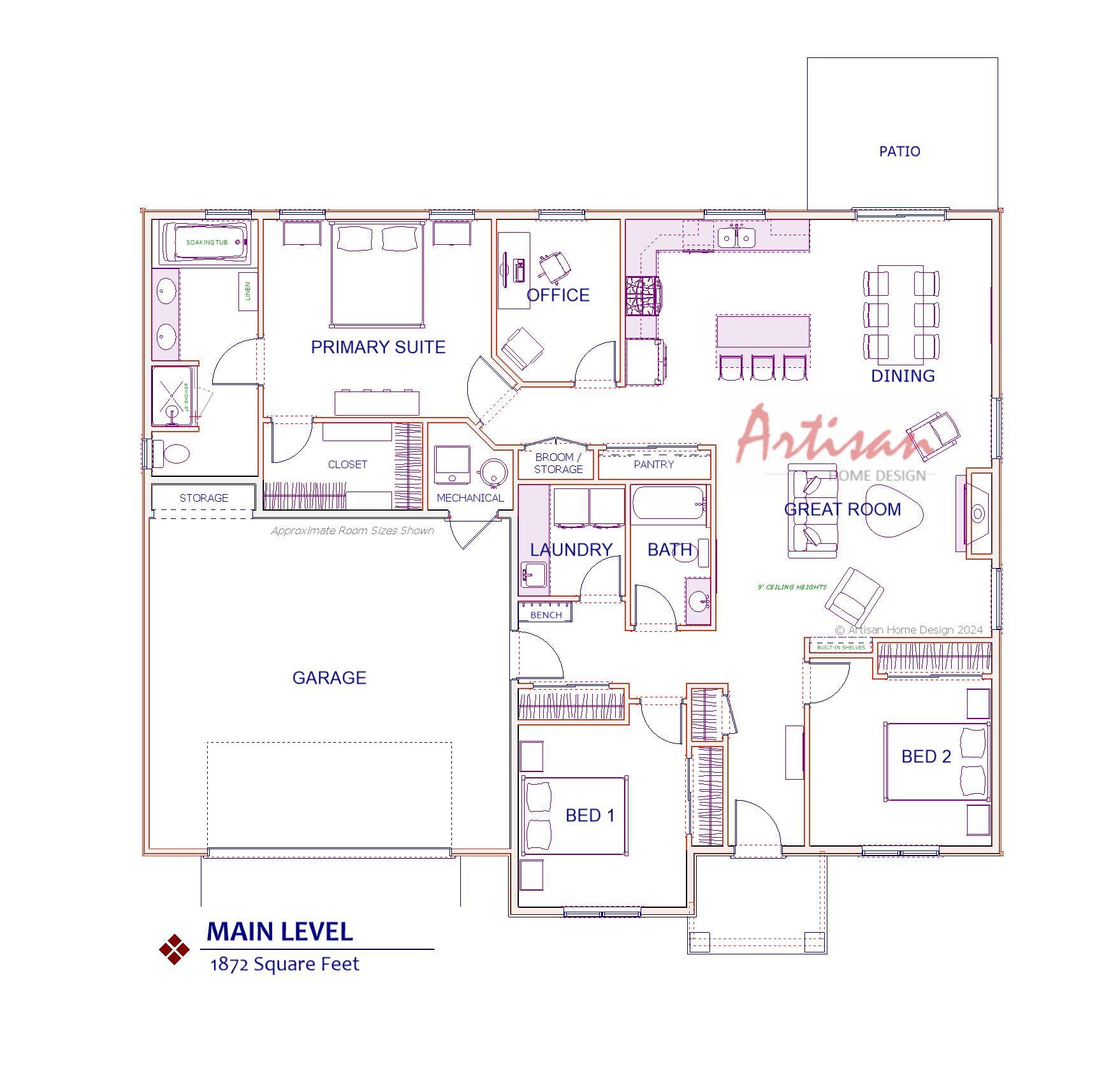Craftsman Main Floor Plan