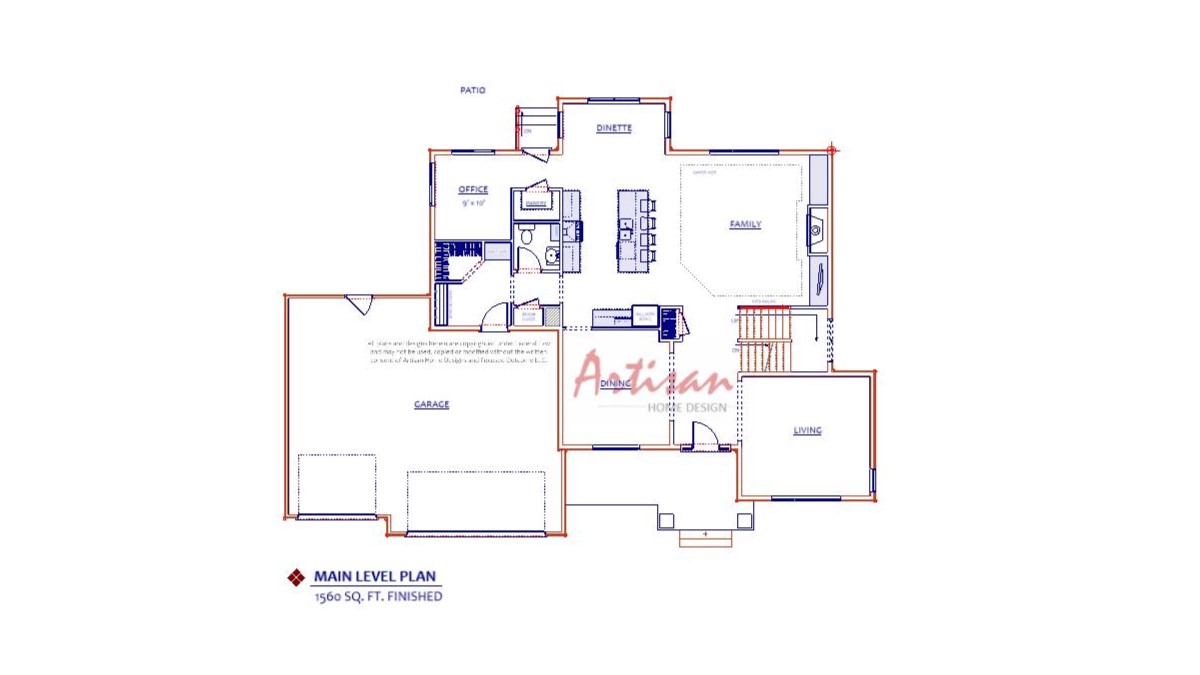 Craftsman Main Level Plan