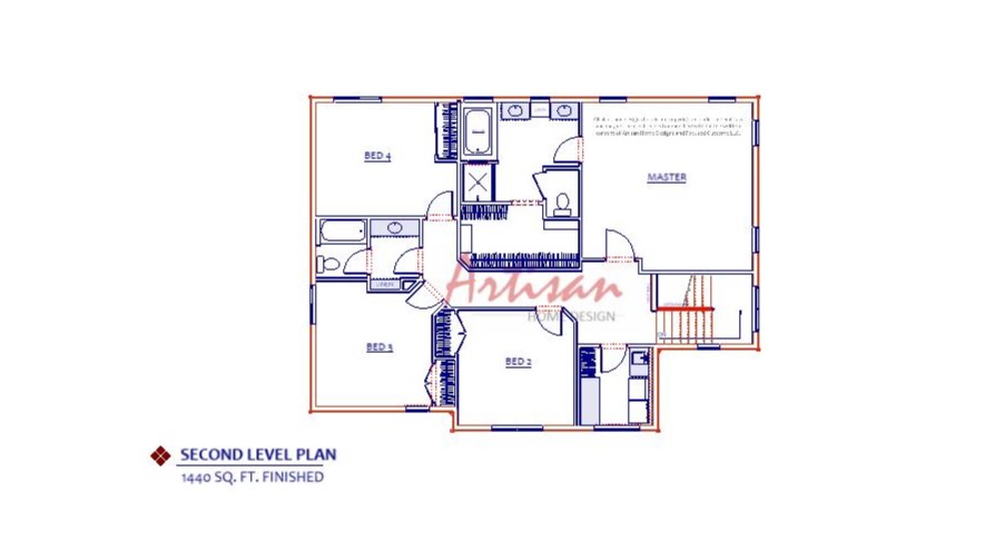 Craftsman Upper Plan
